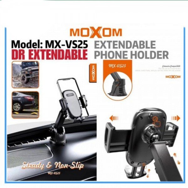 Moxom Βάση Κινητού Αυτοκινήτου με Ρυθμιζόμενα Άγκιστρα MX-VS25